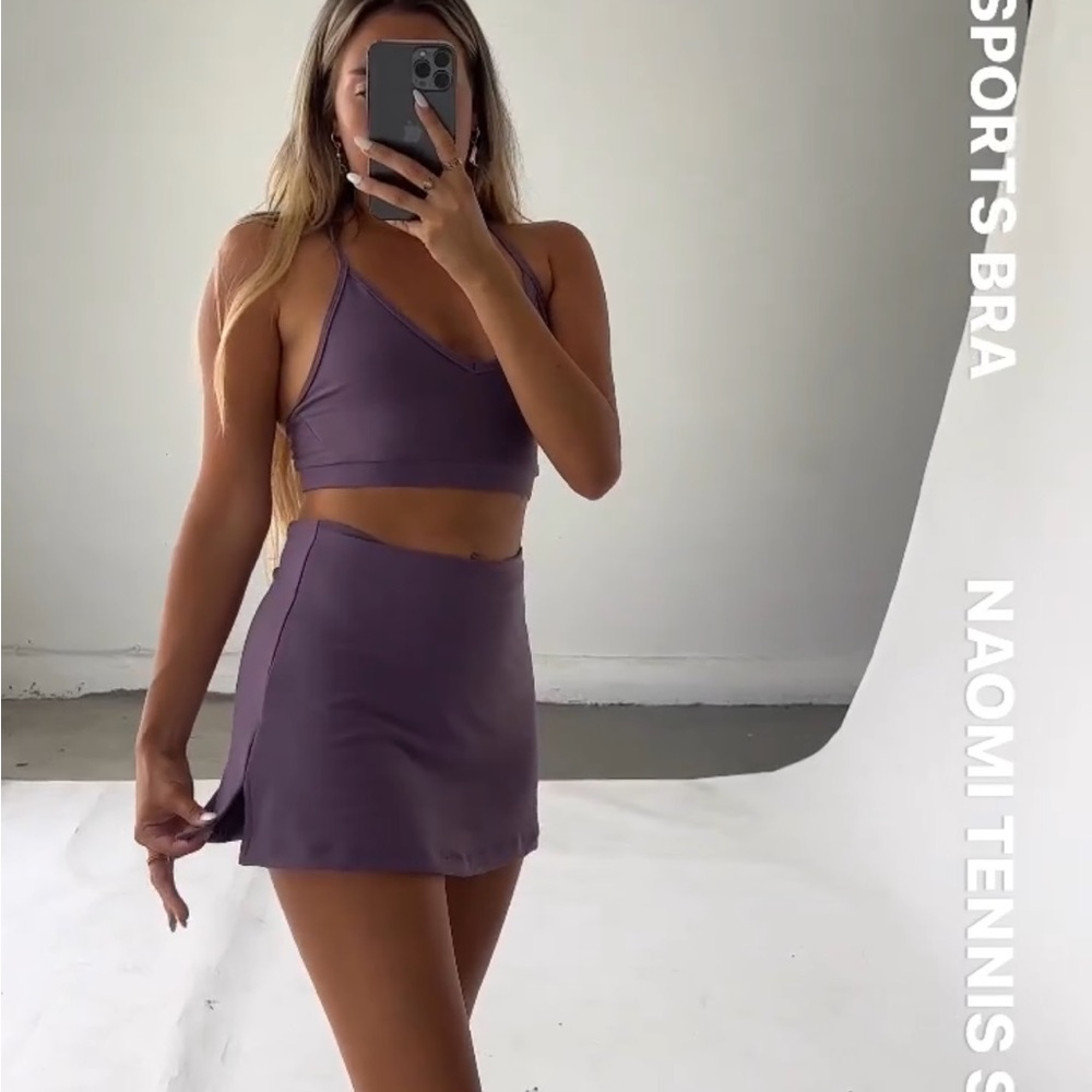 Skatie Purple Mini Tennis Skirt - Picture 6 of 15